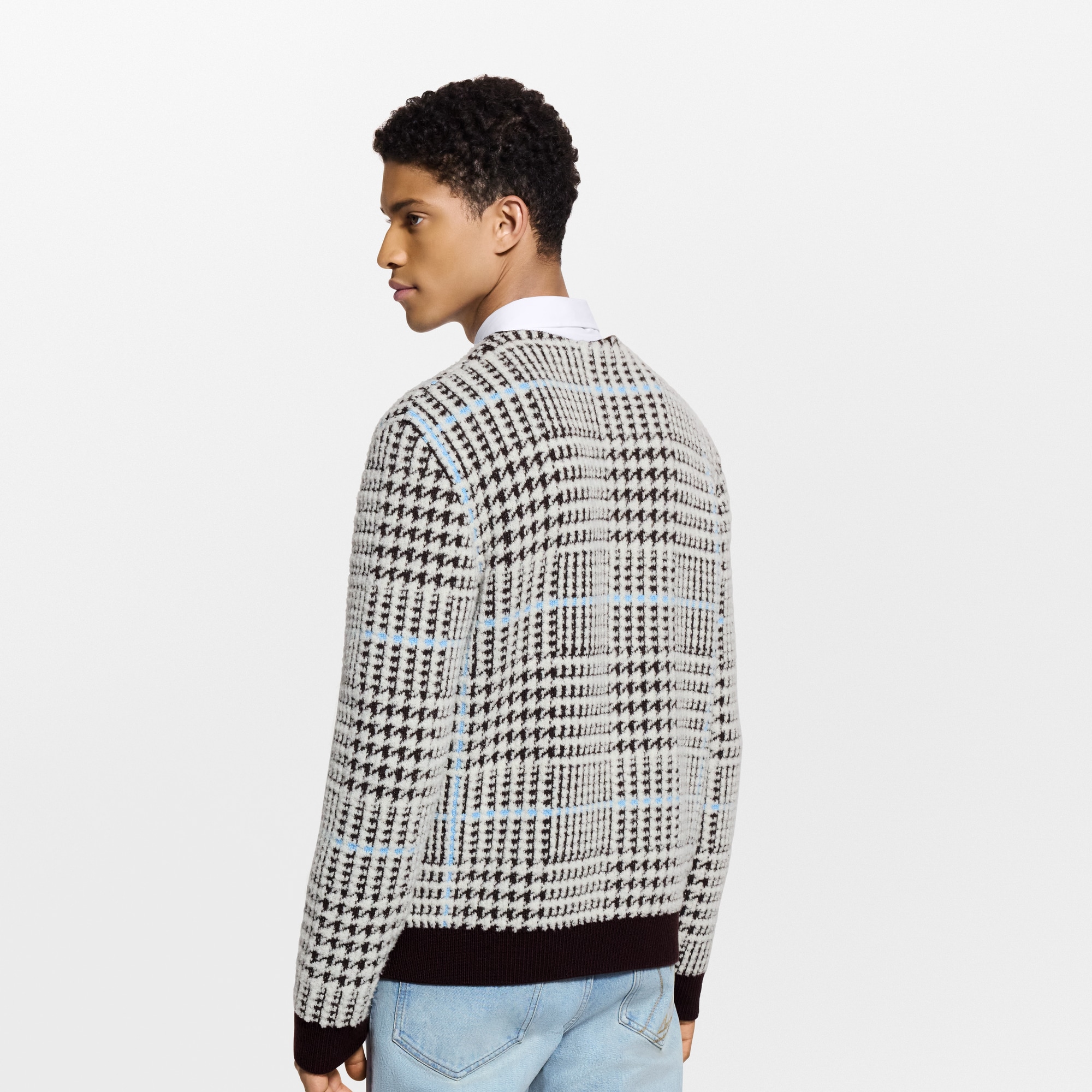 Textured Plaid Cardigan - Ready-to-Wear | LOUIS VUITTON